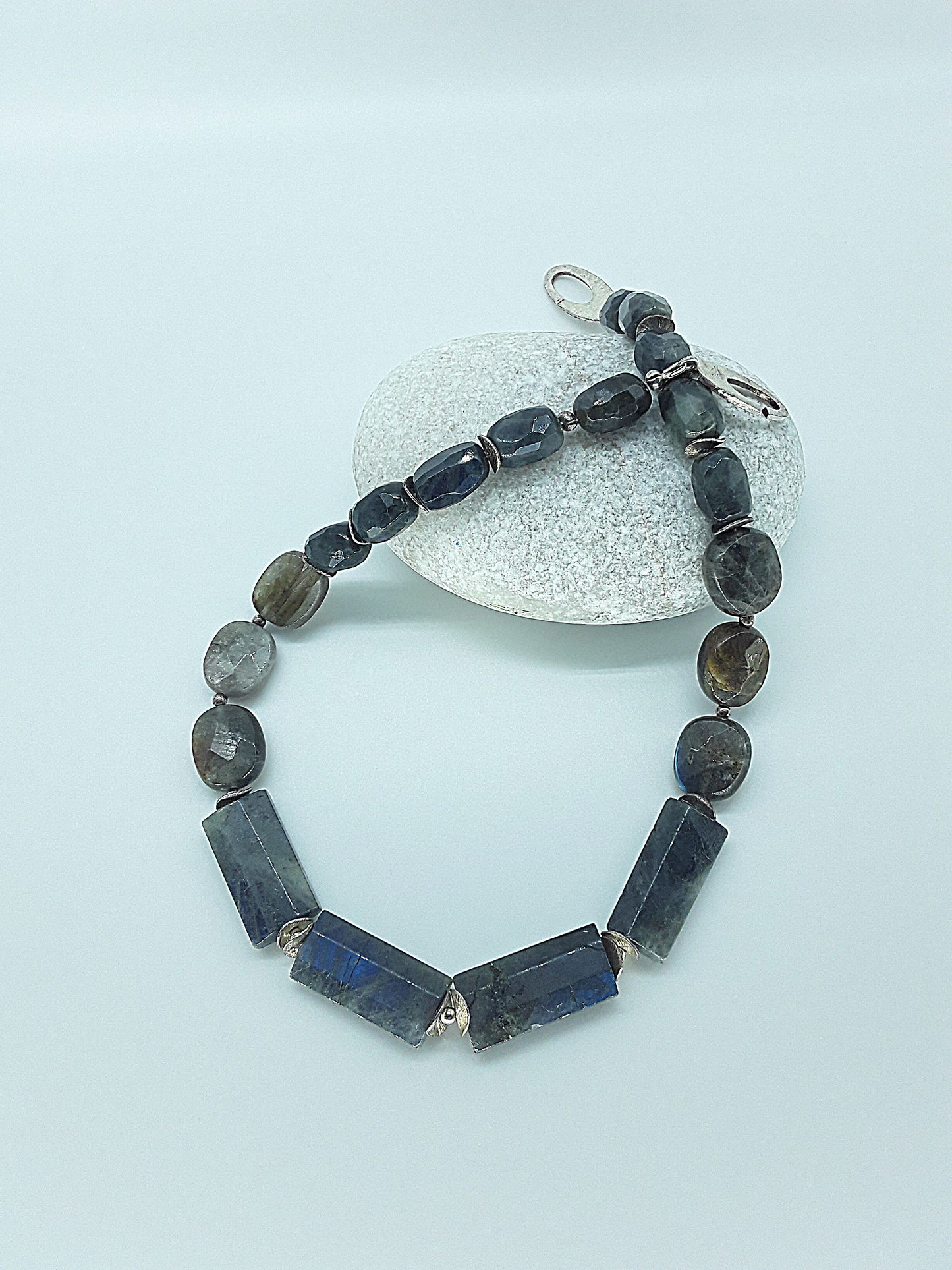 The Awakening Necklace by Polmadeva – labradorite and 925 silver necklace symbolizing renewal and transformation