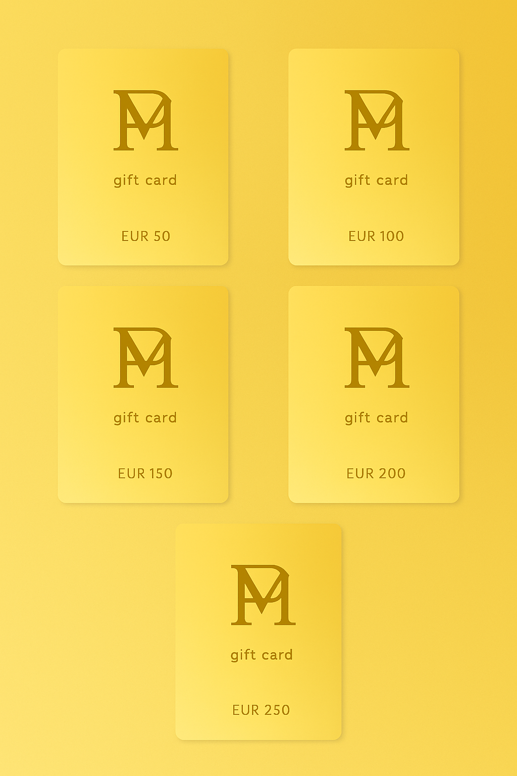 ✦ Polmadeva Gift Cards ✦