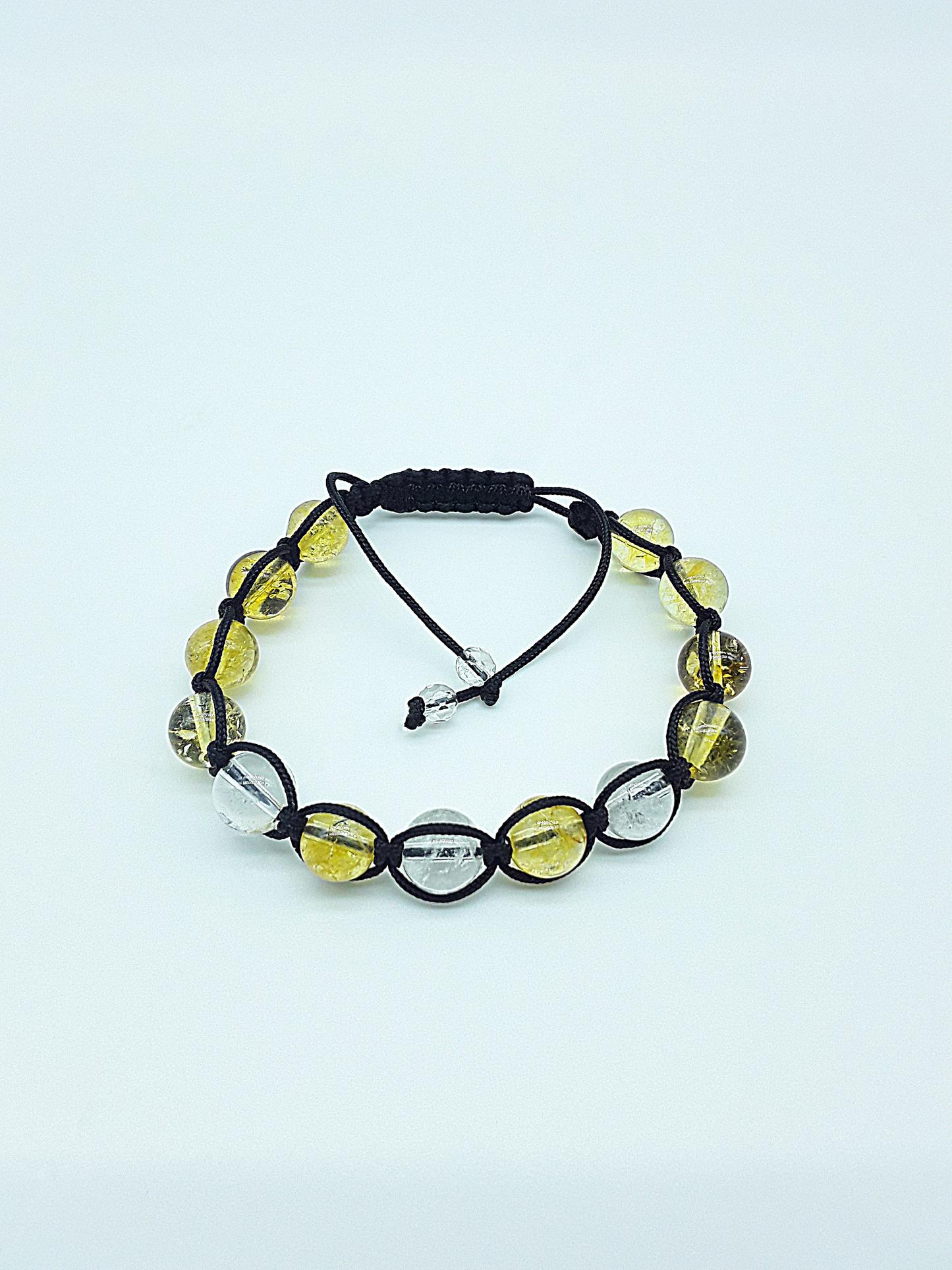 The Golden Clarity Bracelet by Polmadeva – citrine and quartz crystal bracelet symbolizing light, renewal, and radiant confidence