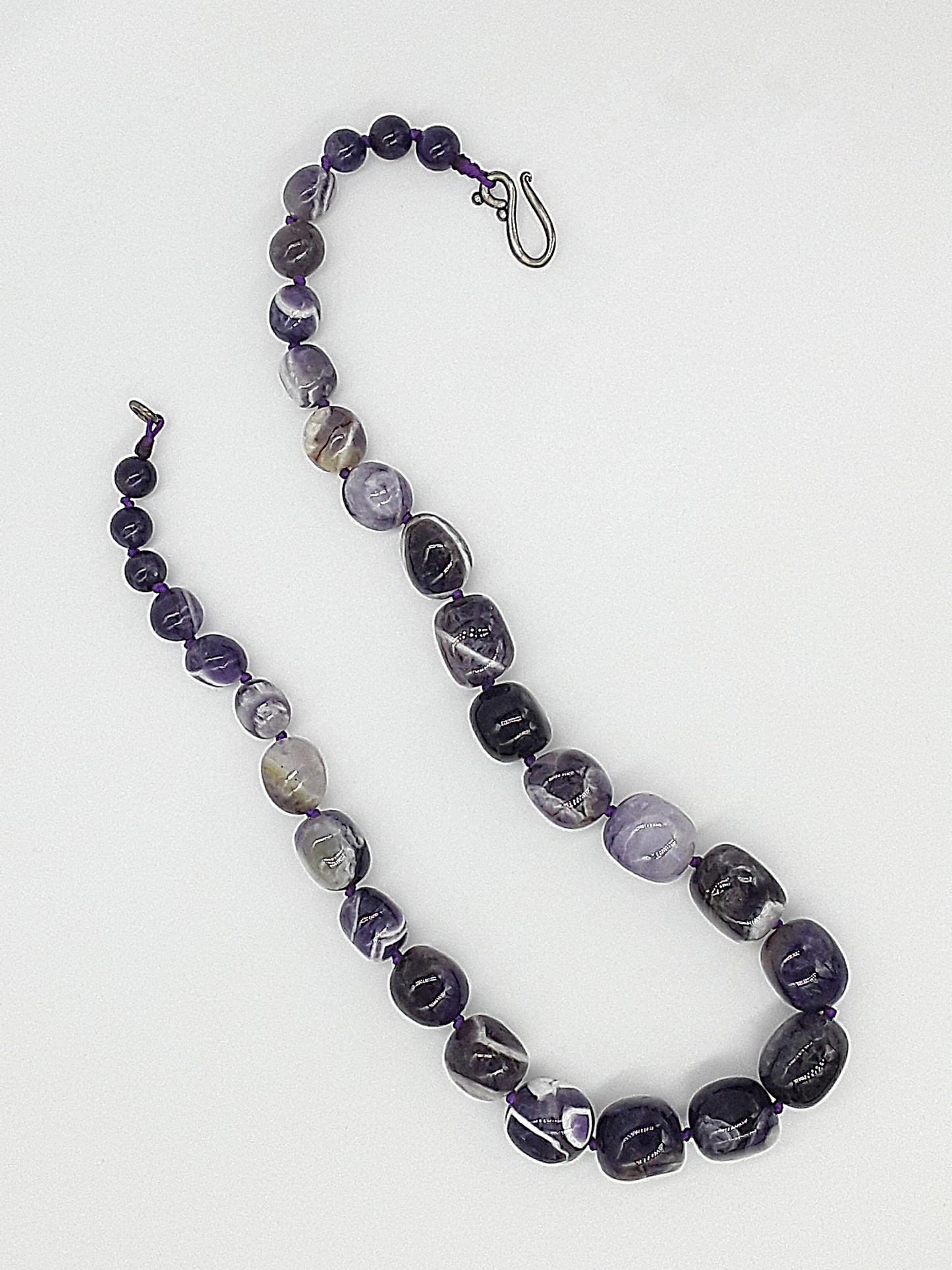 The Gracebound Agate Necklace by Polmadeva – Botswana agate and amethyst necklace symbolizing elegance, authenticity, and quiet strength