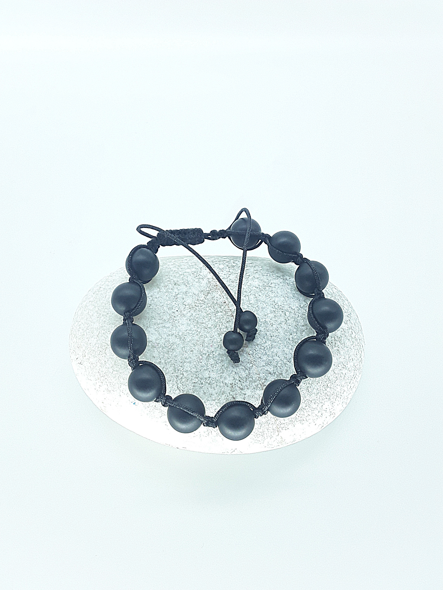 The Quiet Onyvara Bracelet by Polmadeva – black onyx adjustable bracelet symbolizing protection, inner clarity, and quiet strength