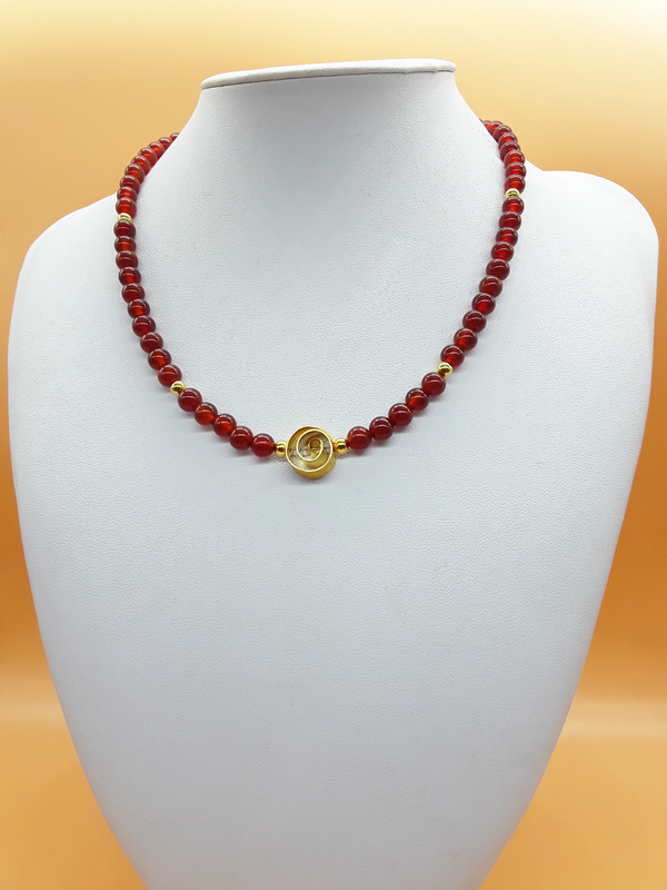 Finding Our Way — Carnelian & Sterling Silver Necklace